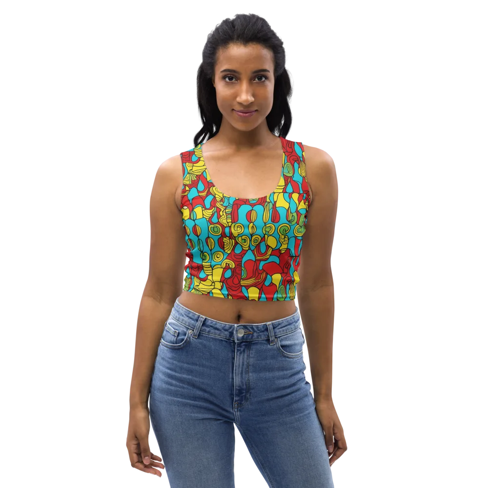 Chromatic Curio on Crop Top — Front