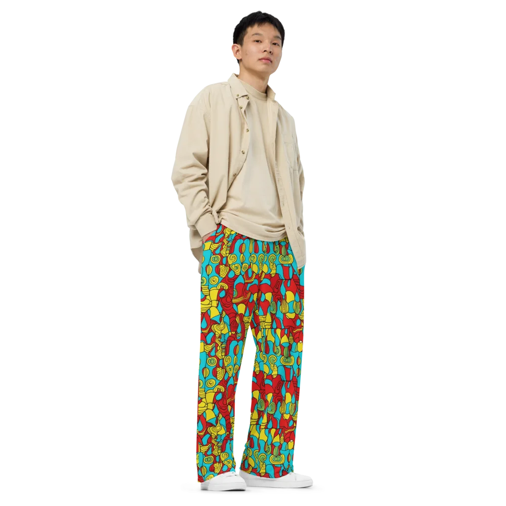 Chromatic Curio on Wide-Leg Pants — Right Front
