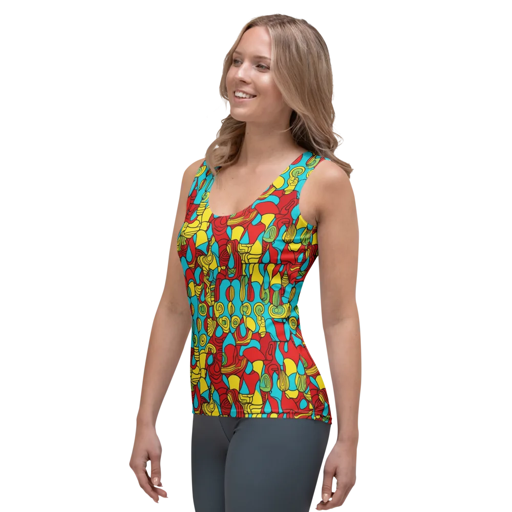 Chromatic Curio on Women's Tank Top — Left Front