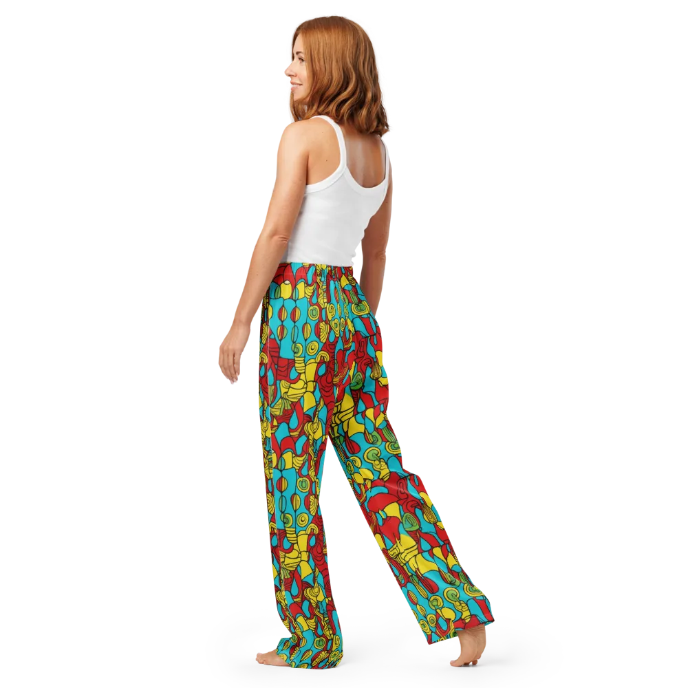 Chromatic Curio on Women's Pajama Pants — Back