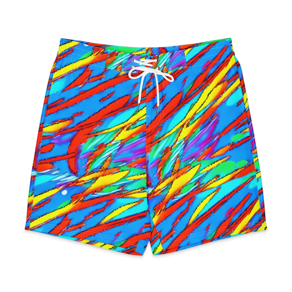 Azure Impact on Men's Board Shorts — Front