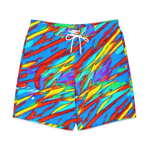 Azure Impact on a Men's Board Shorts
