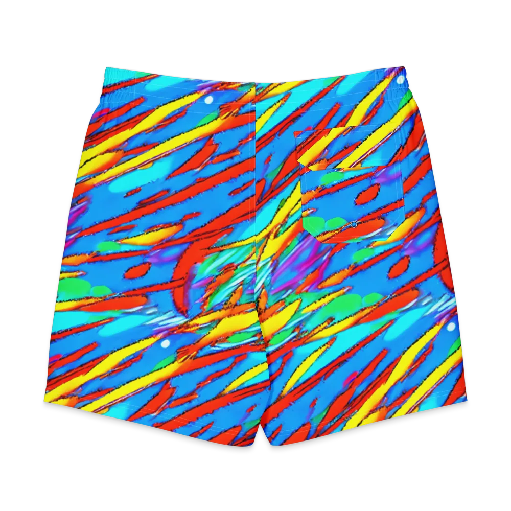 Azure Impact on Men's Board Shorts — Back