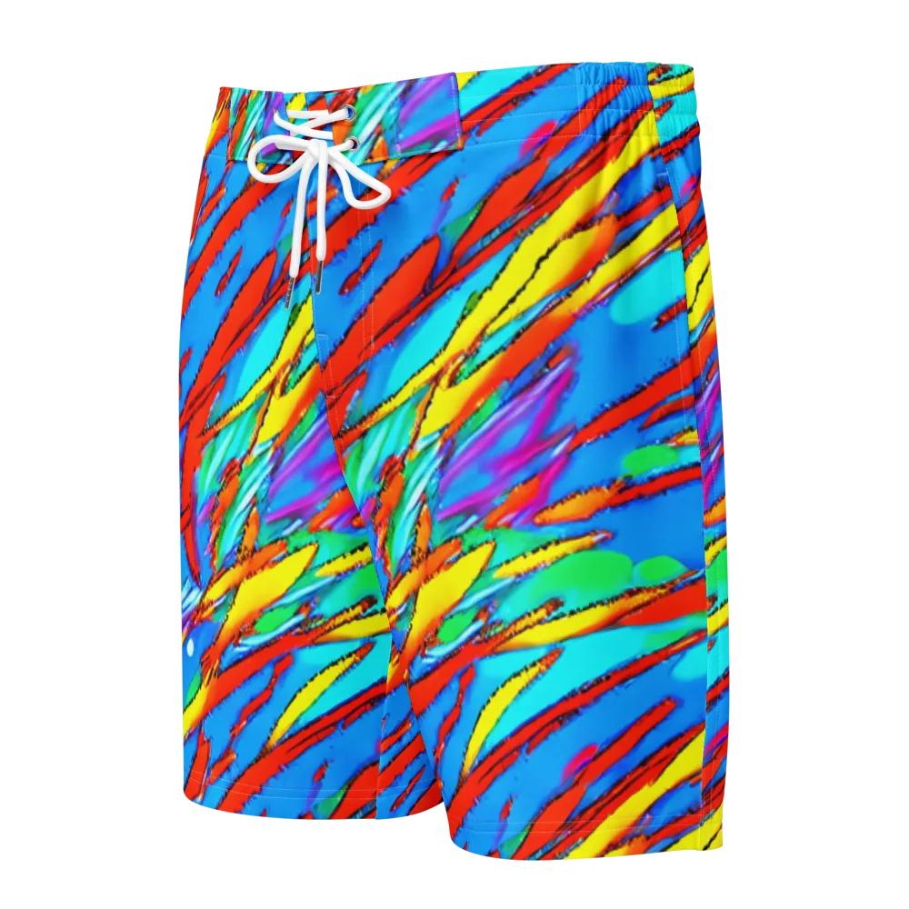 Azure Impact on Men's Board Shorts — Front