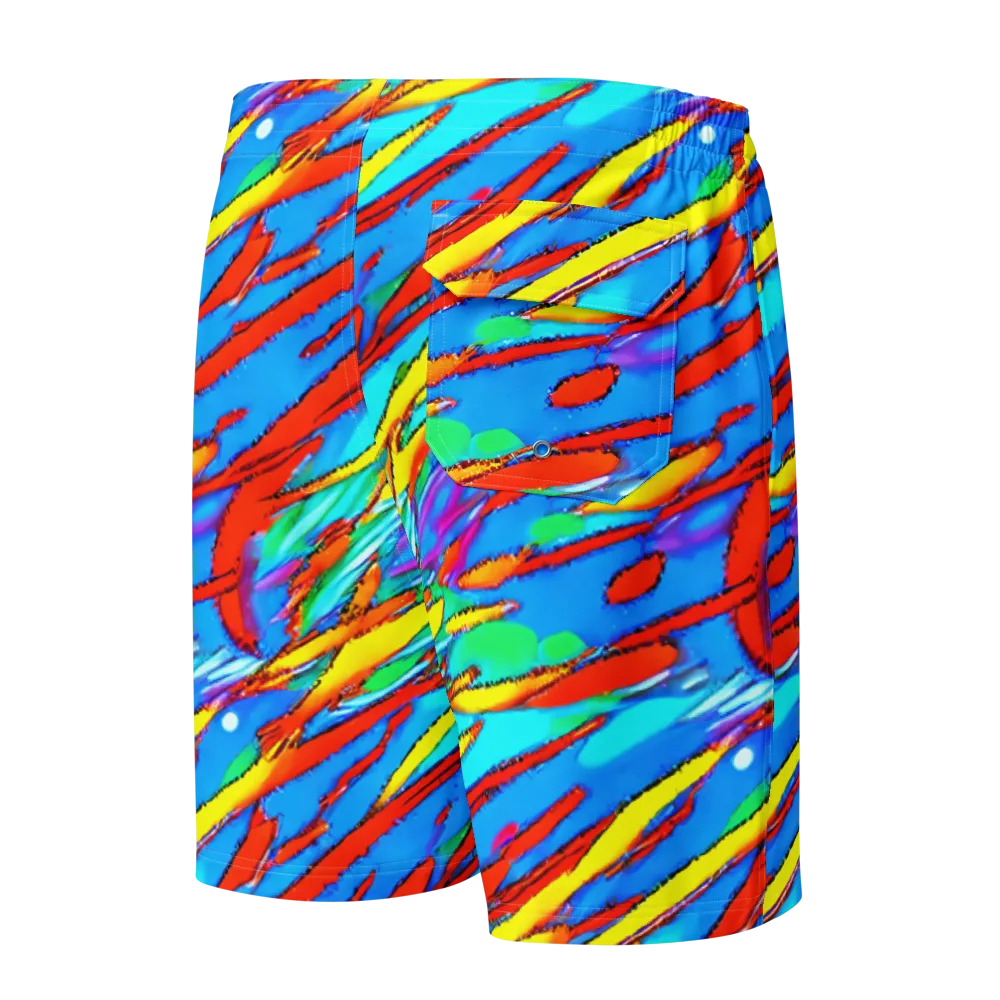 Azure Impact on Men's Board Shorts — Back