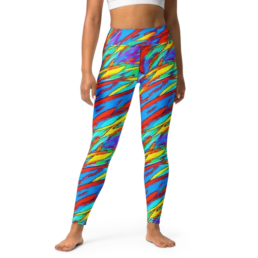 Azure Impact on a Yoga Leggings