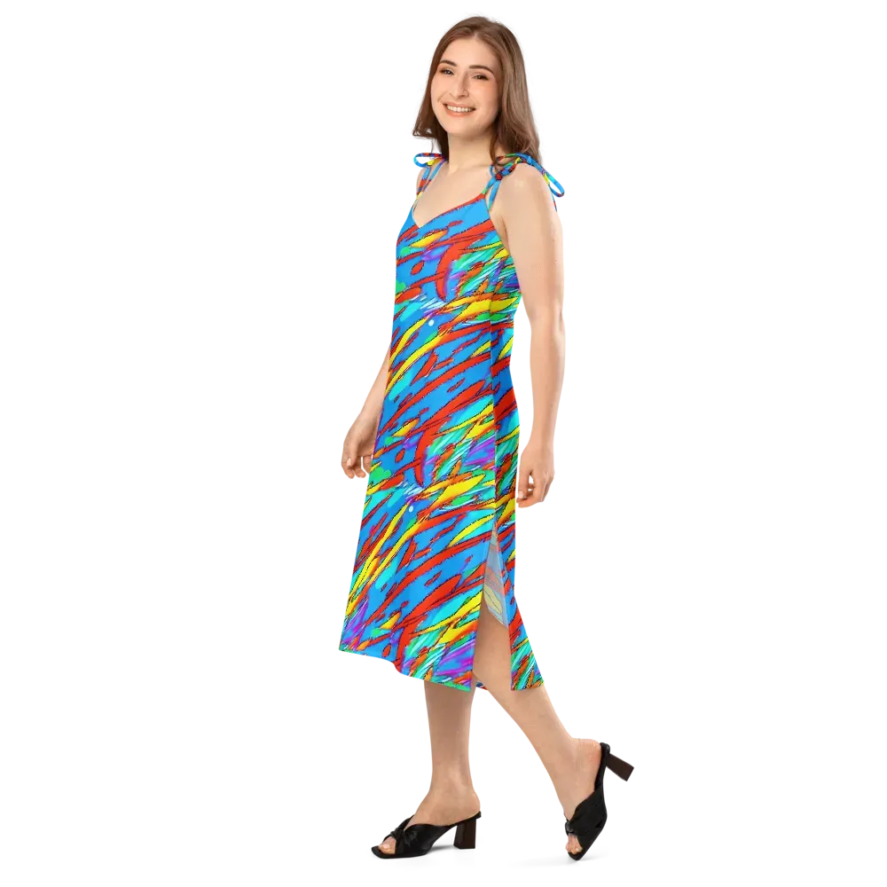 Azure Impact on Slip Dress — Left Front