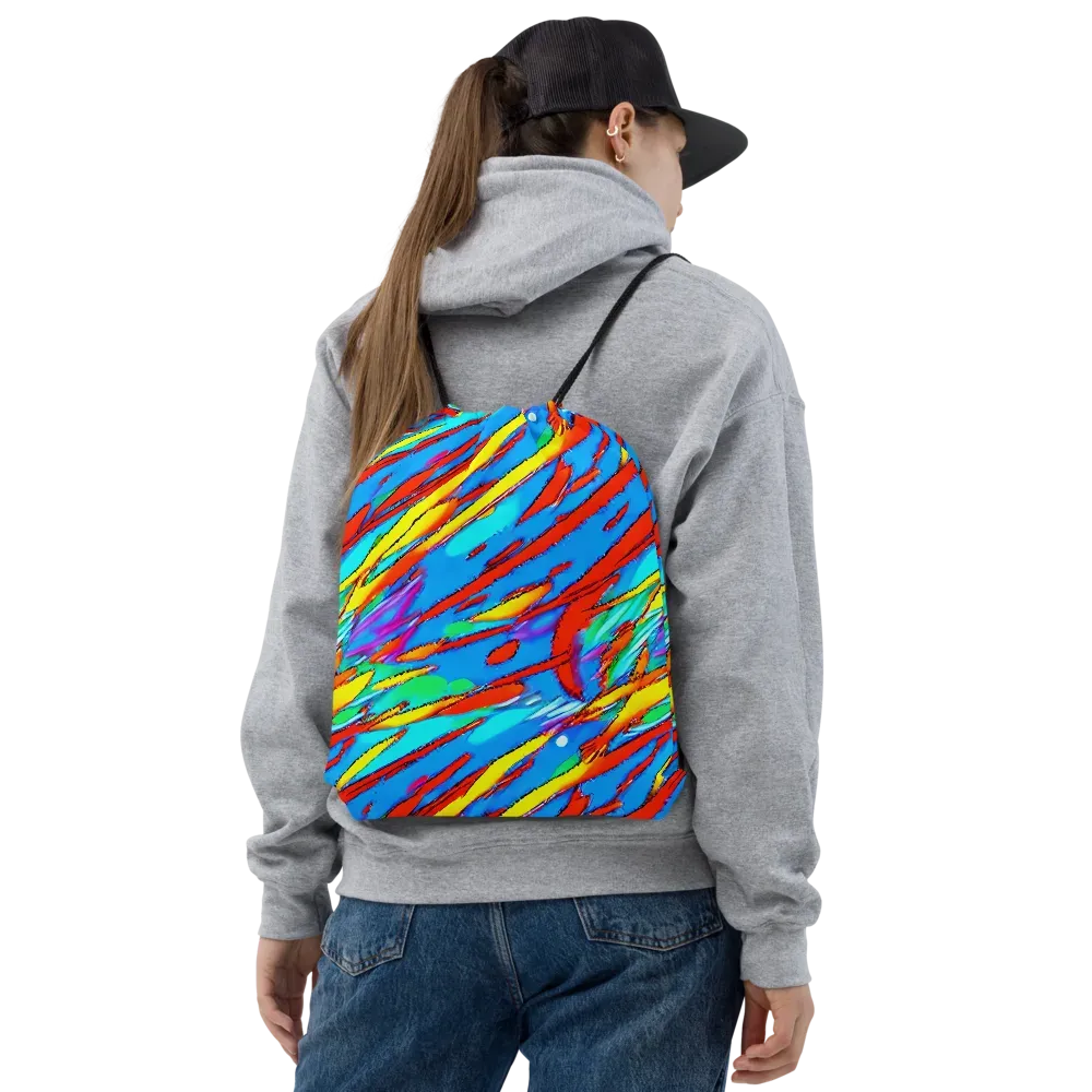 Azure Impact on Drawstring Bag — Front