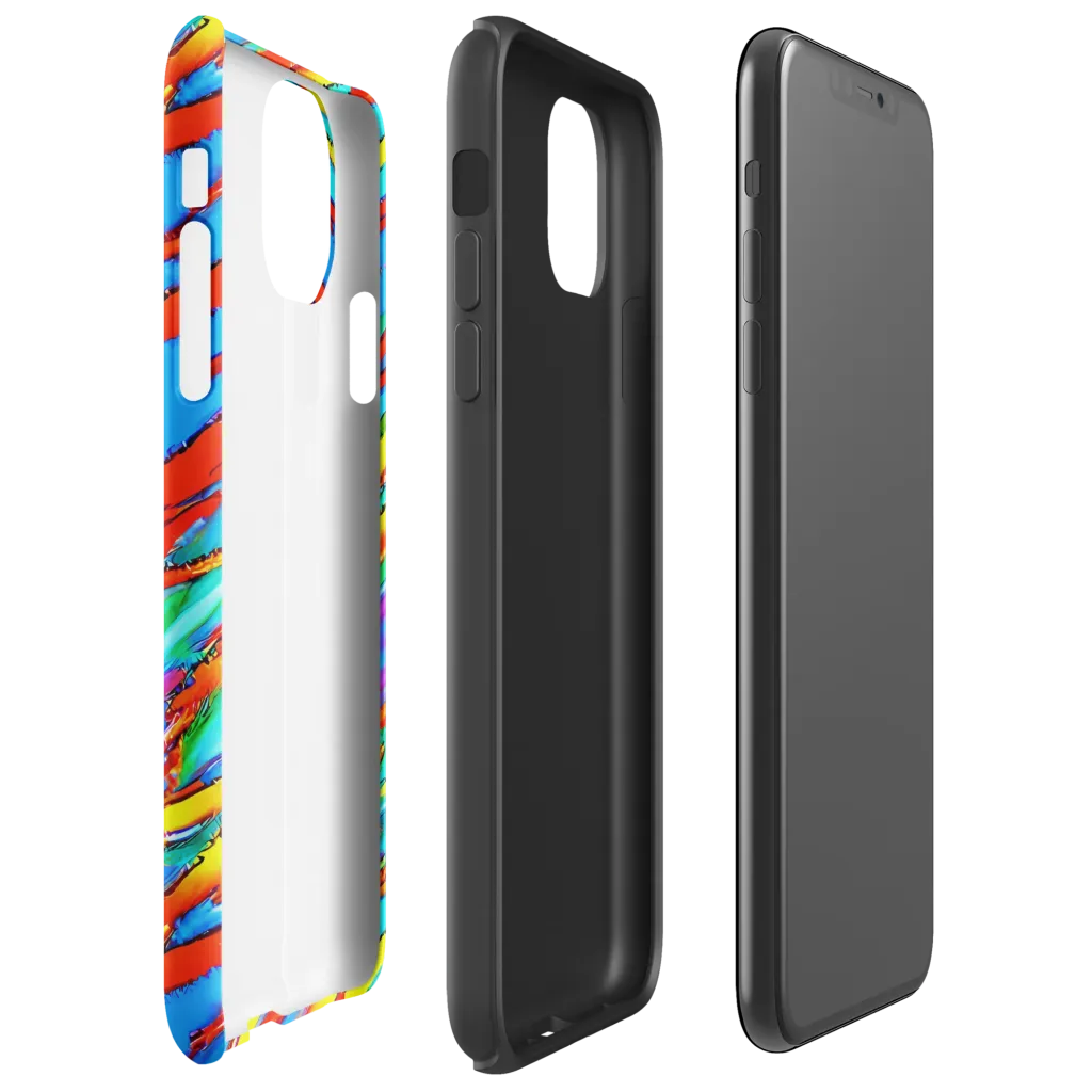 Azure Impact on Tough Case for iPhone® — Right