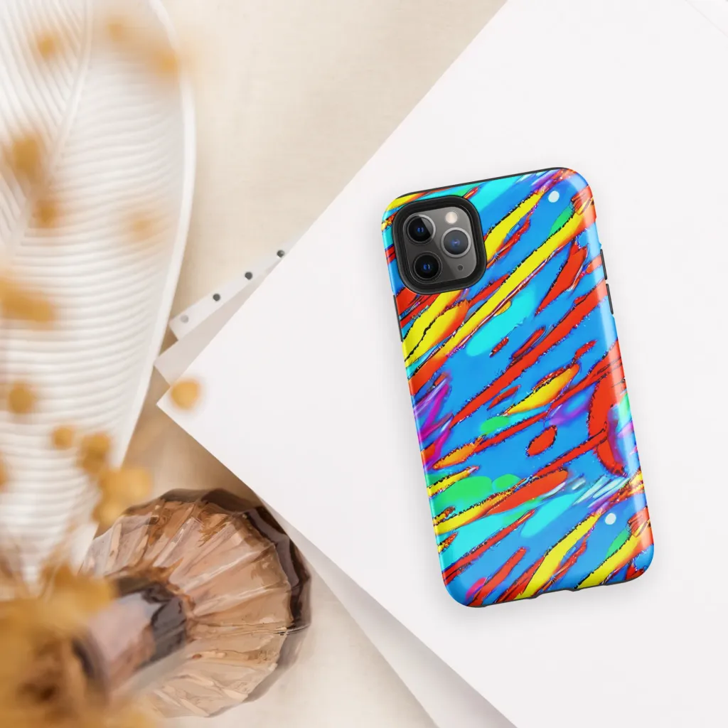 Azure Impact on Tough Case for iPhone® — Front