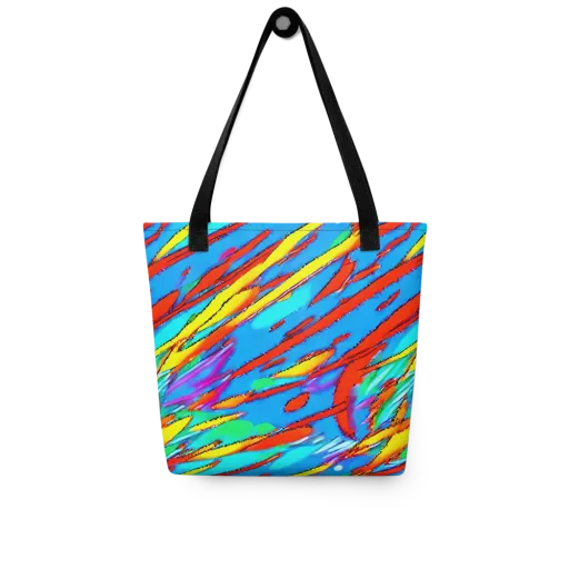 Azure Impact on a Tote Bag