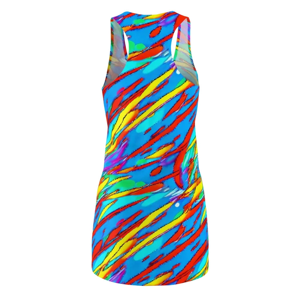 Azure Impact on Racerback Dress — Back