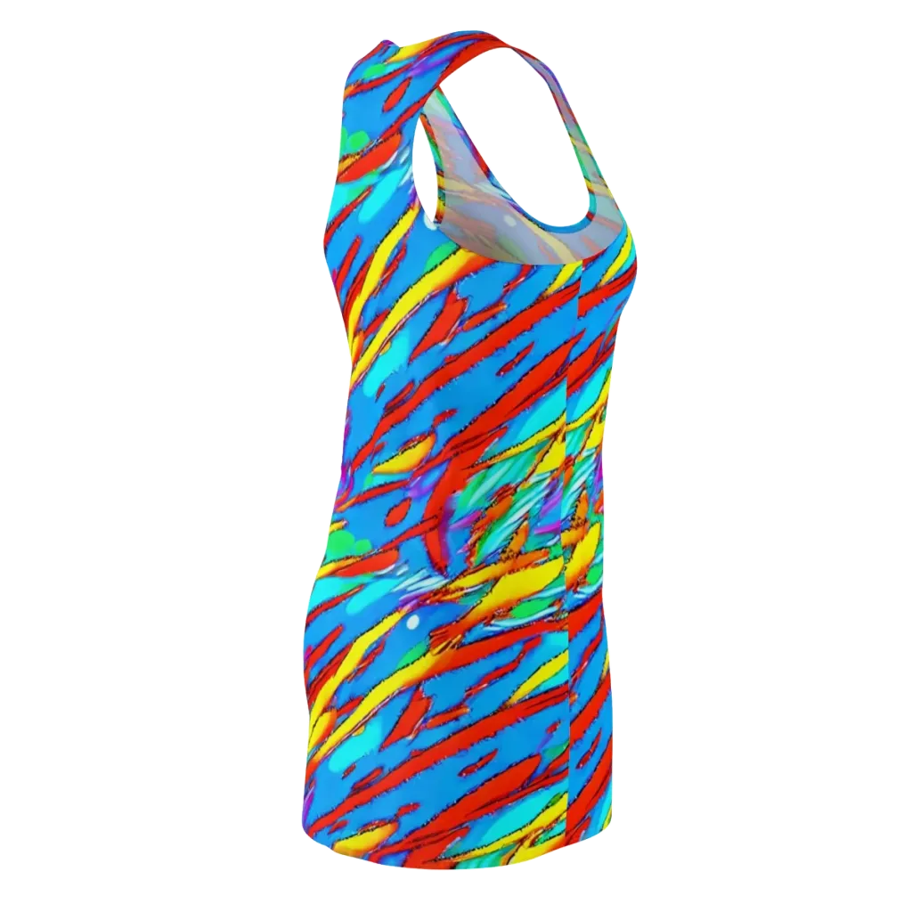 Azure Impact on Racerback Dress — Back Side
