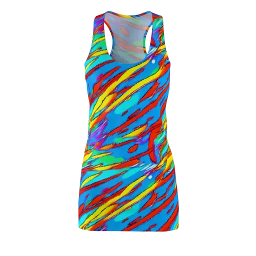 Azure Impact on a Racerback Dress