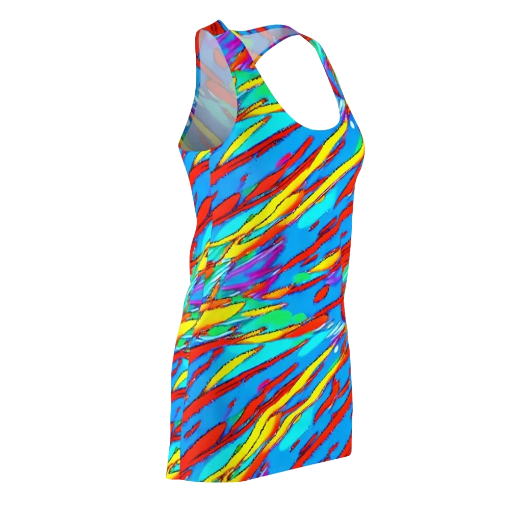 Azure Impact on Racerback Dress — Front Side