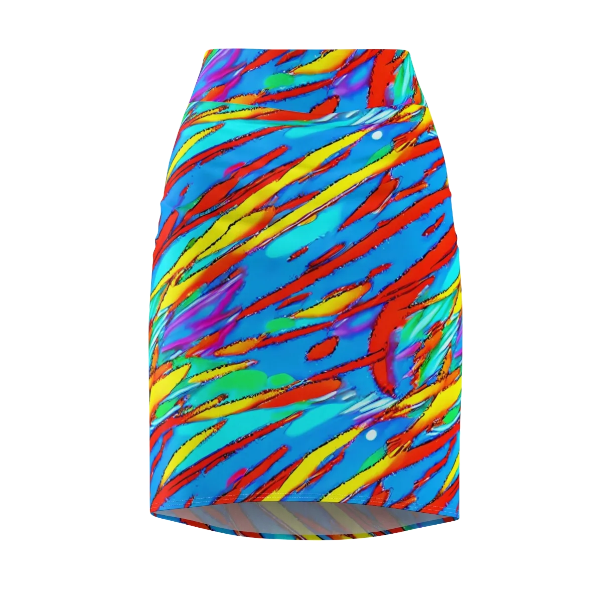 Azure Impact on Pencil Skirt — Front