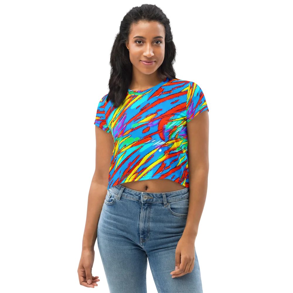 Azure Impact on Crop Tee — Front