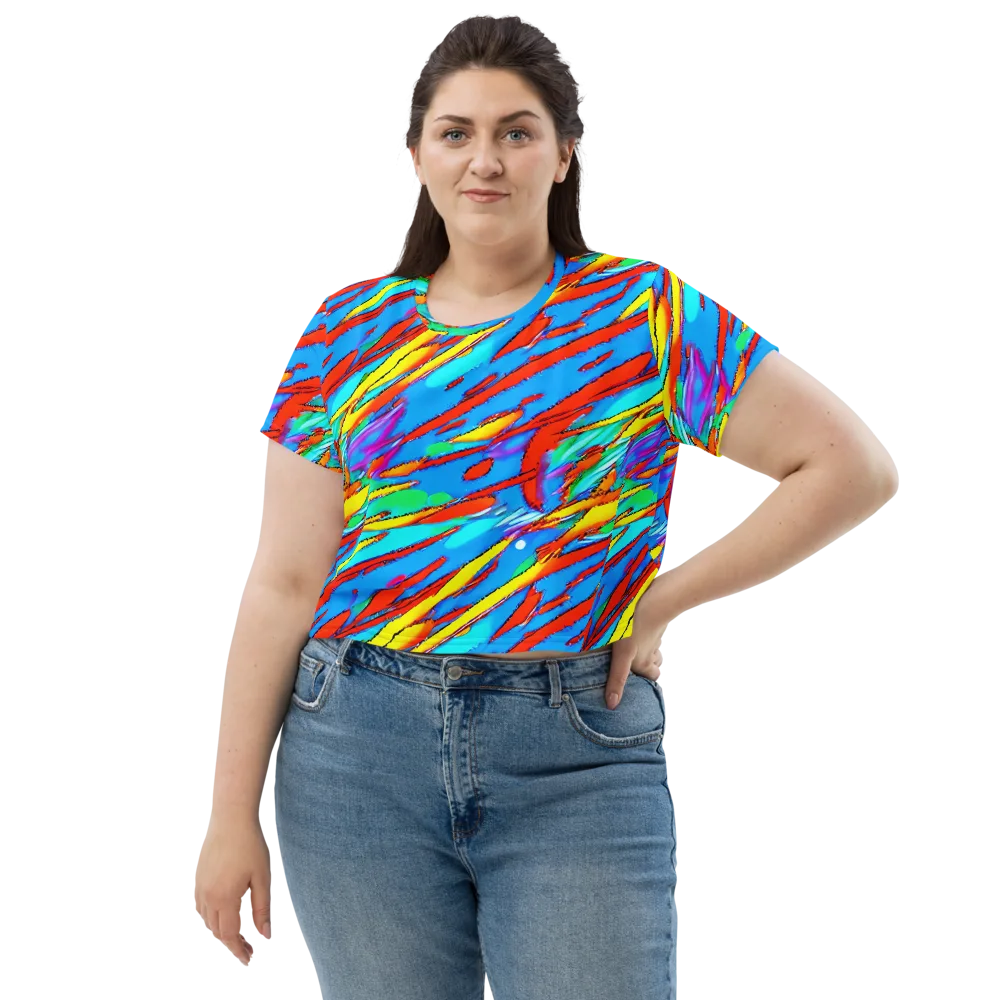 Azure Impact on Crop Tee — Front