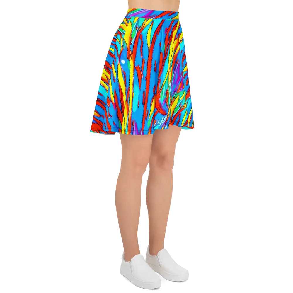 Azure Impact on Skater Skirt — Right