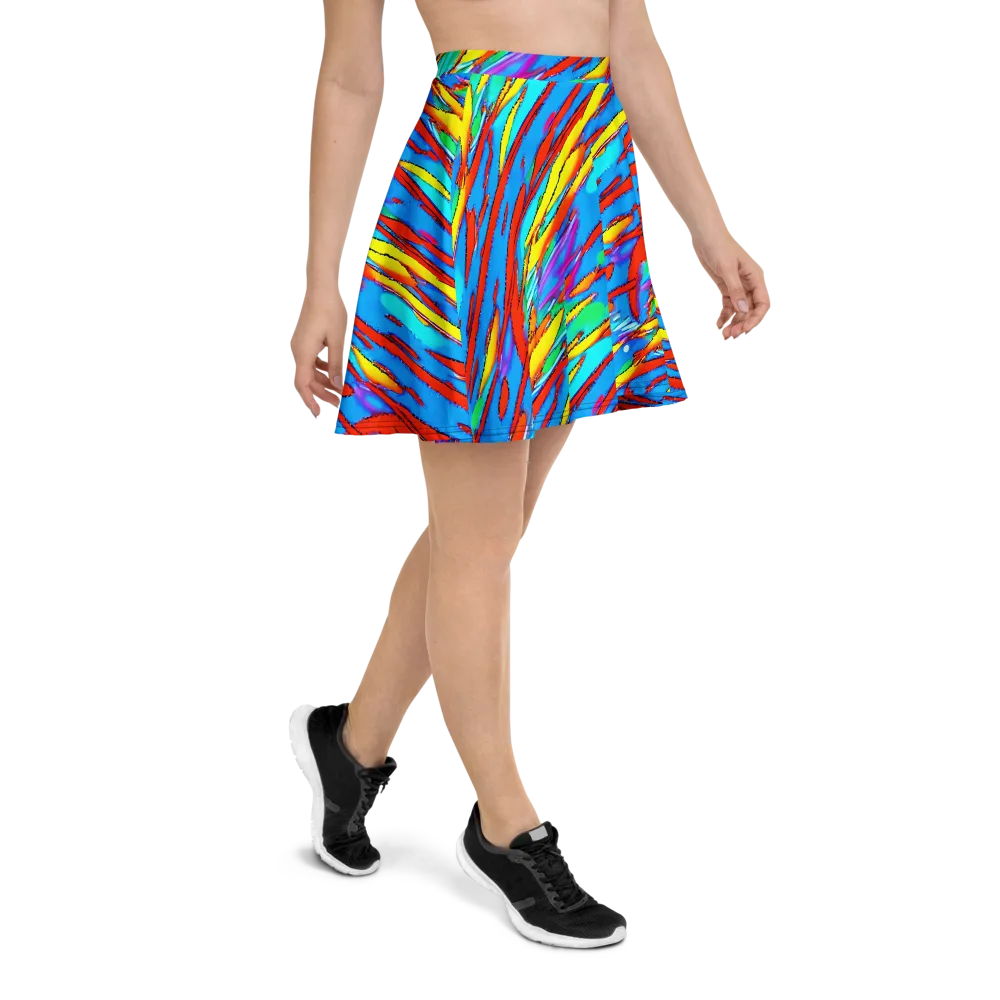 Azure Impact on Skater Skirt — Right