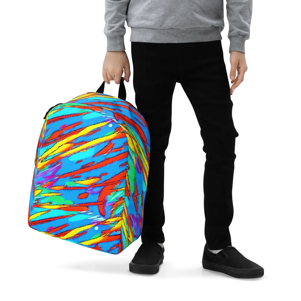 Azure Impact on Minimalist Backpack — Zoomed-in