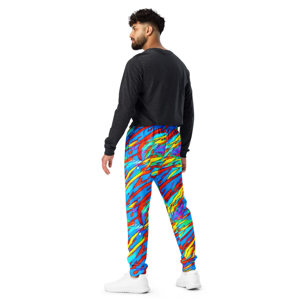 Azure Impact on Men's Joggers — Back