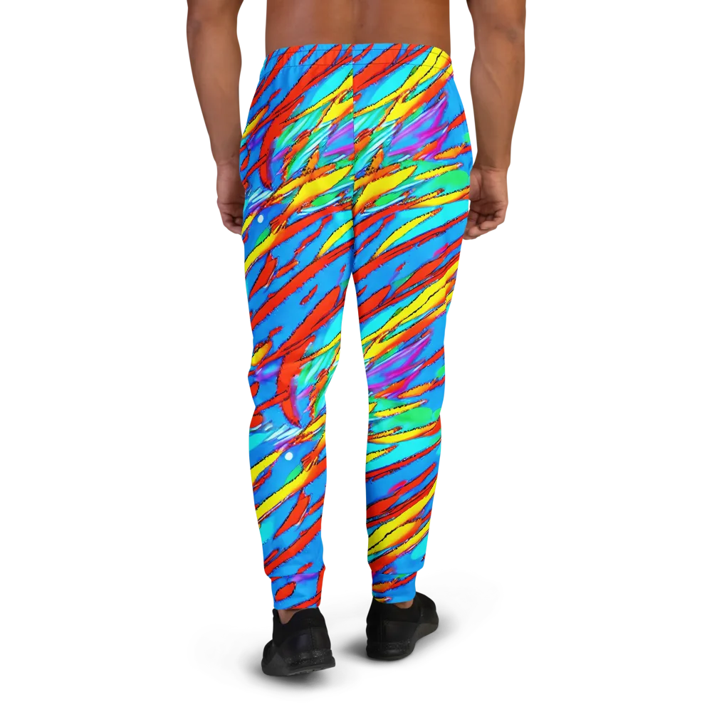 Azure Impact on Men's Joggers — Back