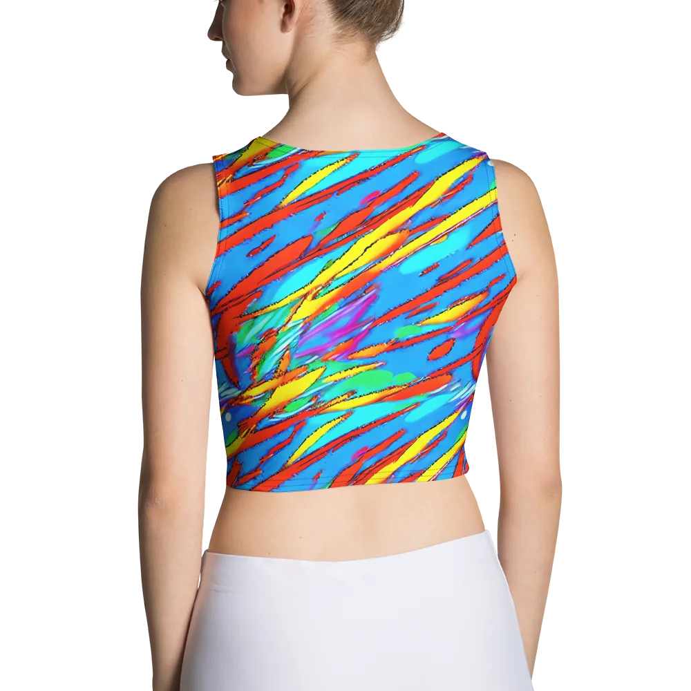 Azure Impact on Crop Top — Back