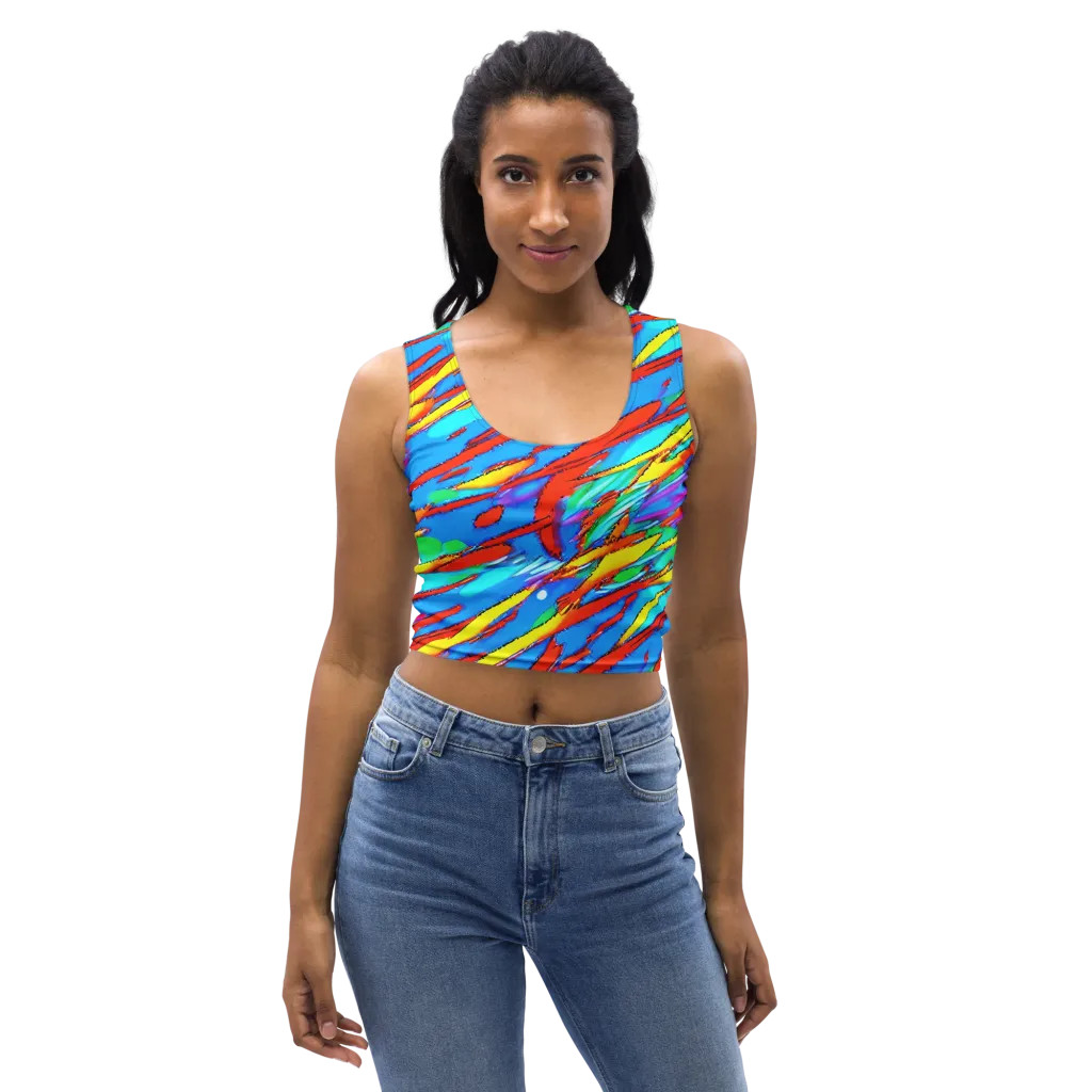 Azure Impact on Crop Top — Front
