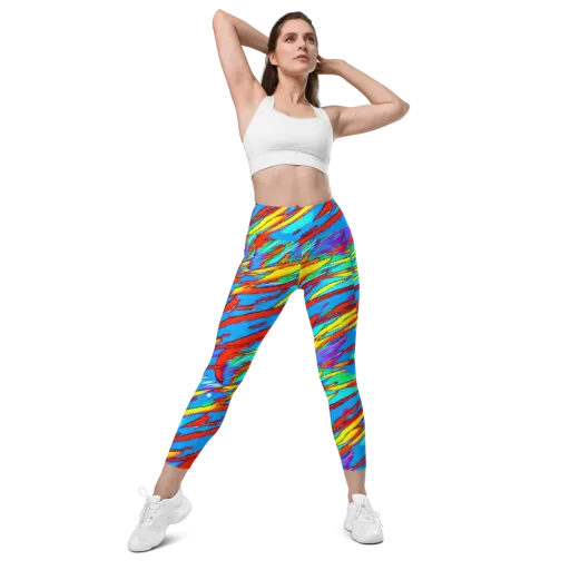 Azure Impact on a Leggings with Pockets