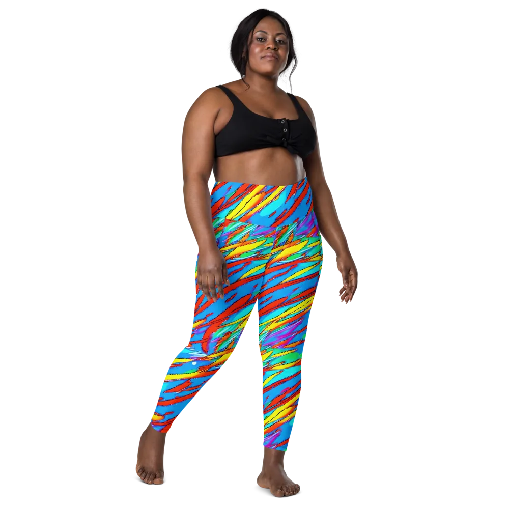 Azure Impact on Leggings with Pockets — Front