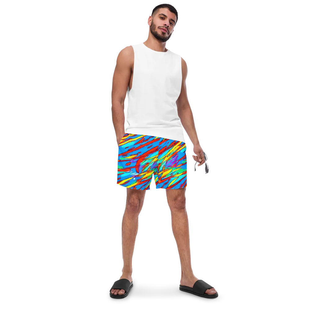 Azure Impact on Swim Trunks — Front