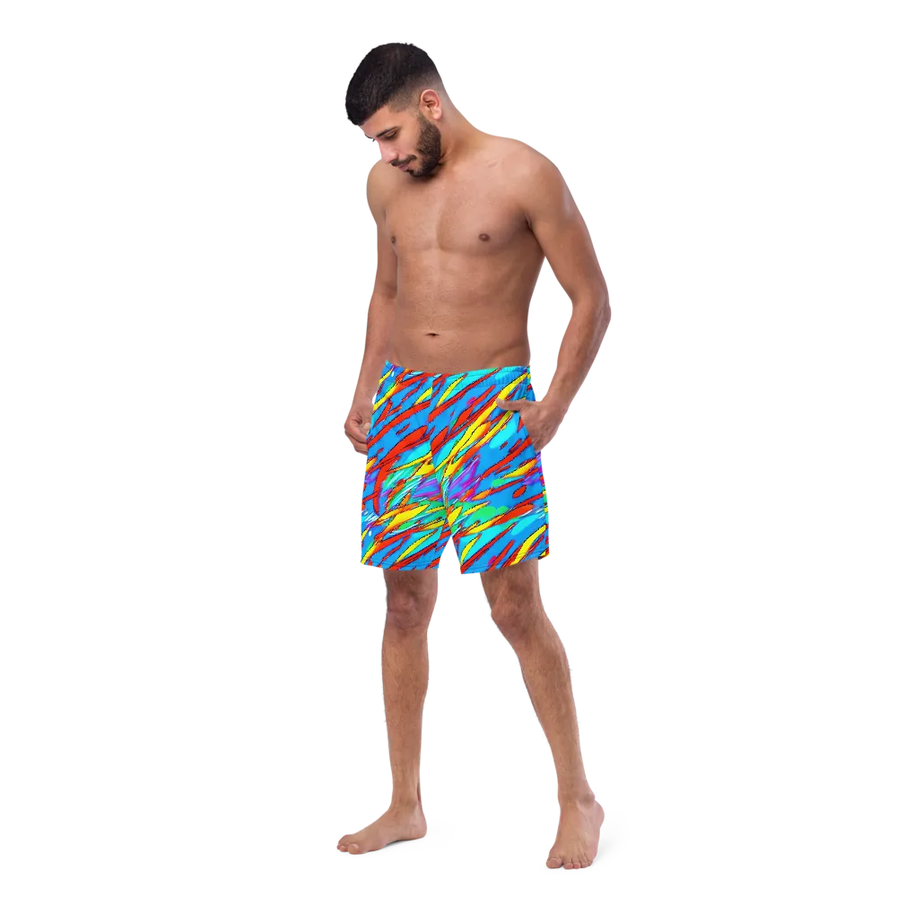 Azure Impact on Swim Trunks — Left Front