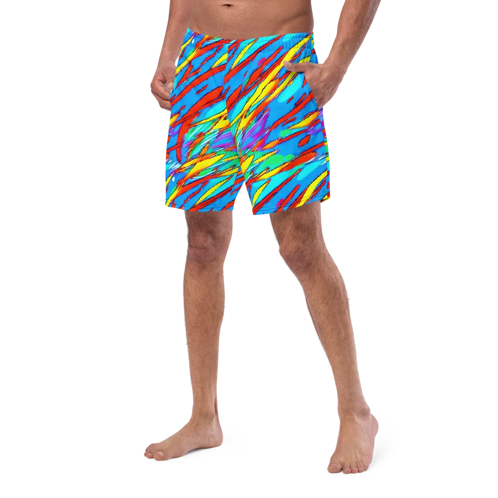 Azure Impact on Swim Trunks — Left Front