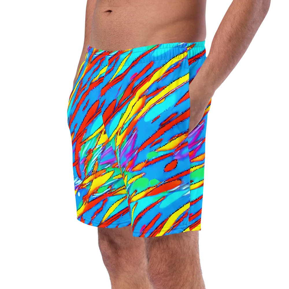 Azure Impact on Swim Trunks — Left Front