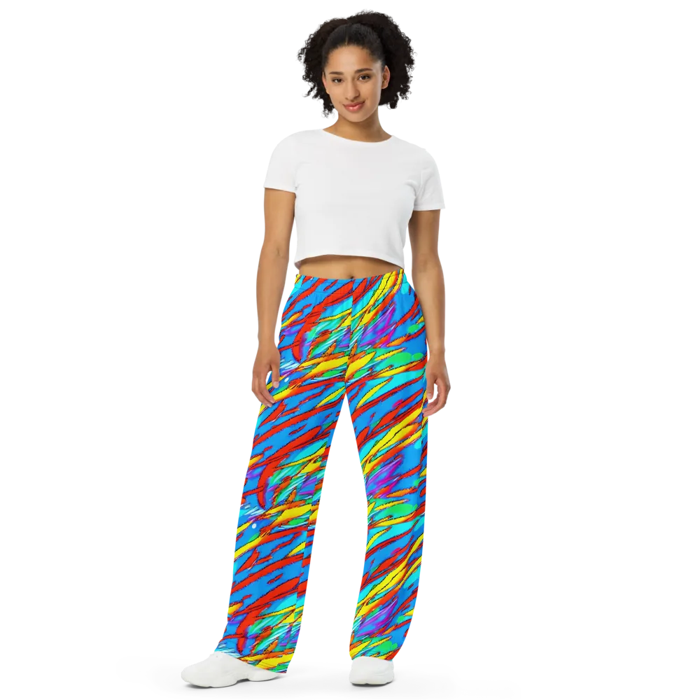 Azure Impact on Wide-Leg Pants — Front
