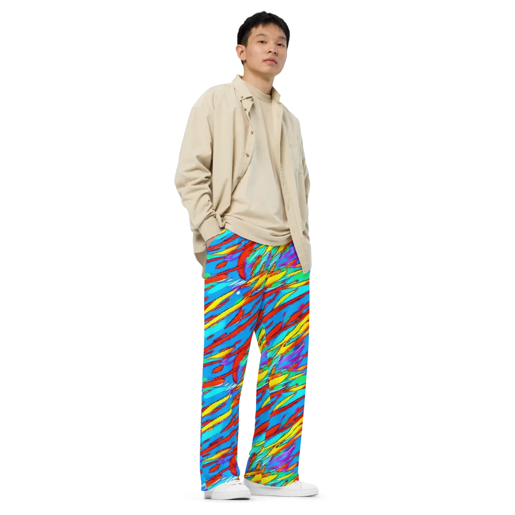 Azure Impact on Wide-Leg Pants — Right Front