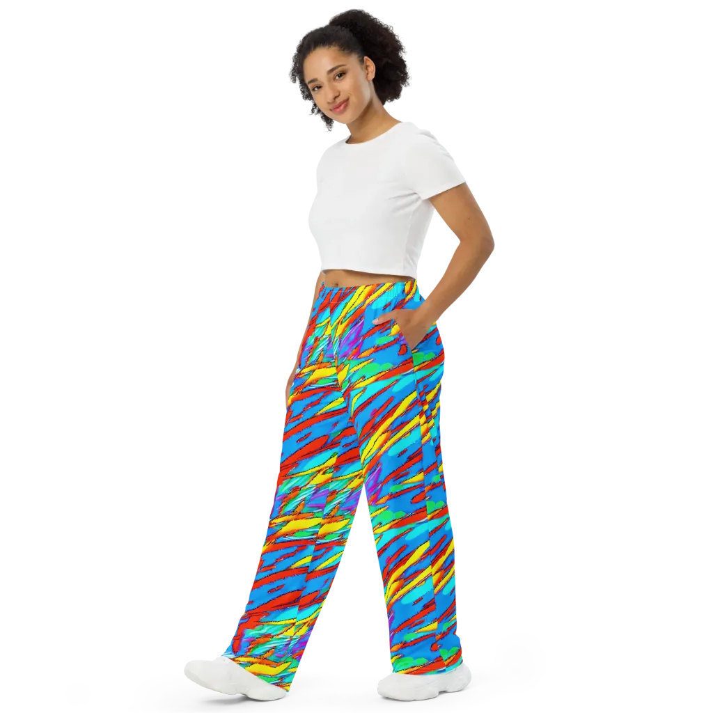 Azure Impact on Wide-Leg Pants — Left Front