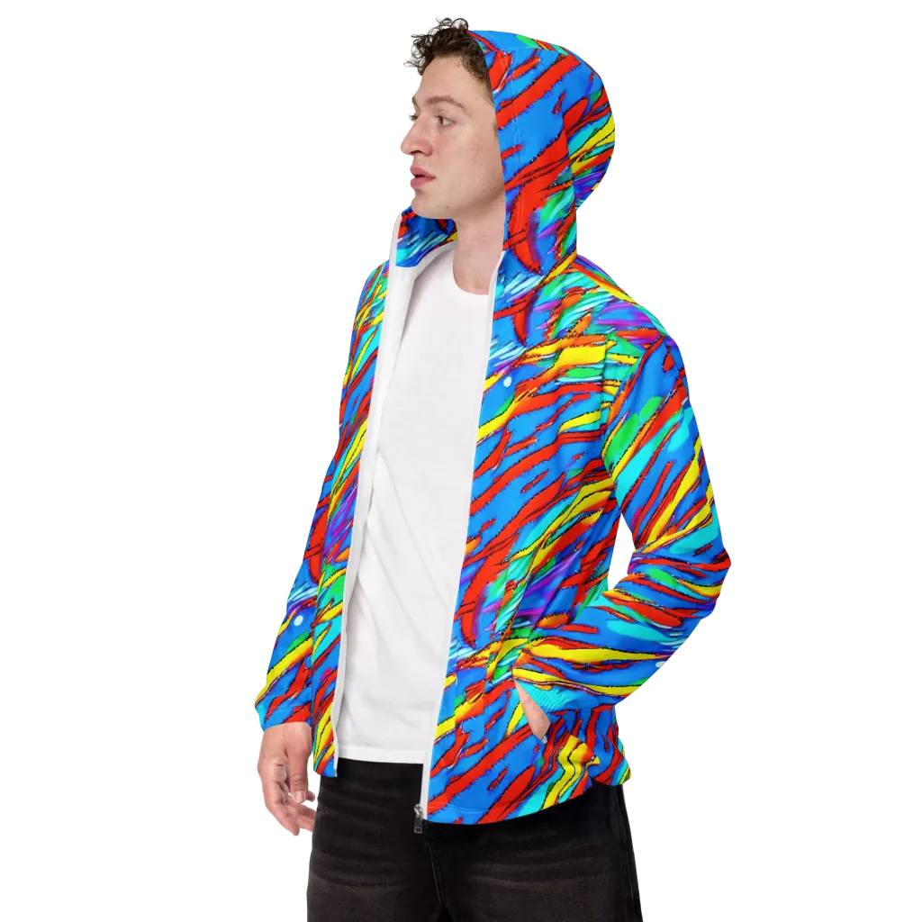 Azure Impact on Men's Windbreaker — Left Front