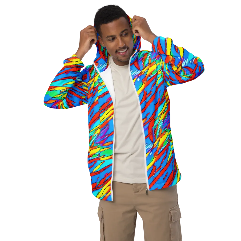 Azure Impact on Men's Windbreaker — Front