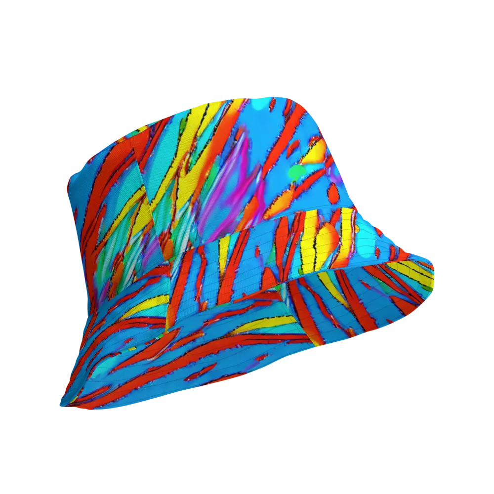 Azure Impact on Reversible Bucket Hat — Product details Outside