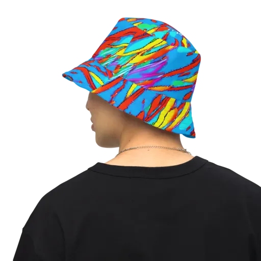 Azure Impact on a Reversible Bucket Hat