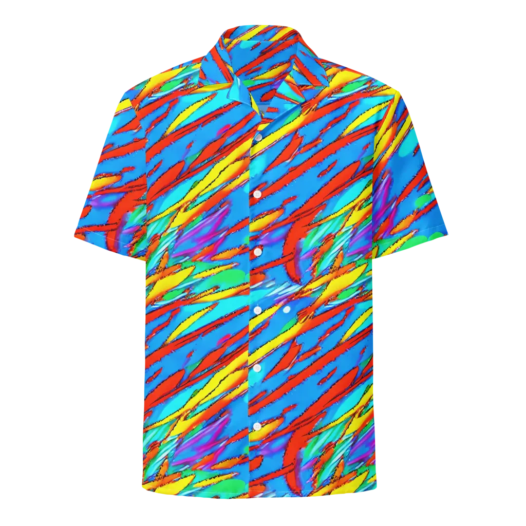 Azure Impact on Button Shirt — Front