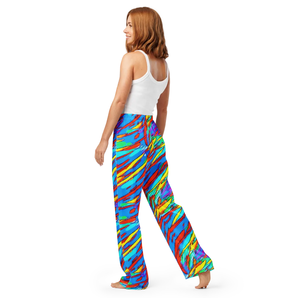 Azure Impact on Women's Pajama Pants — Back