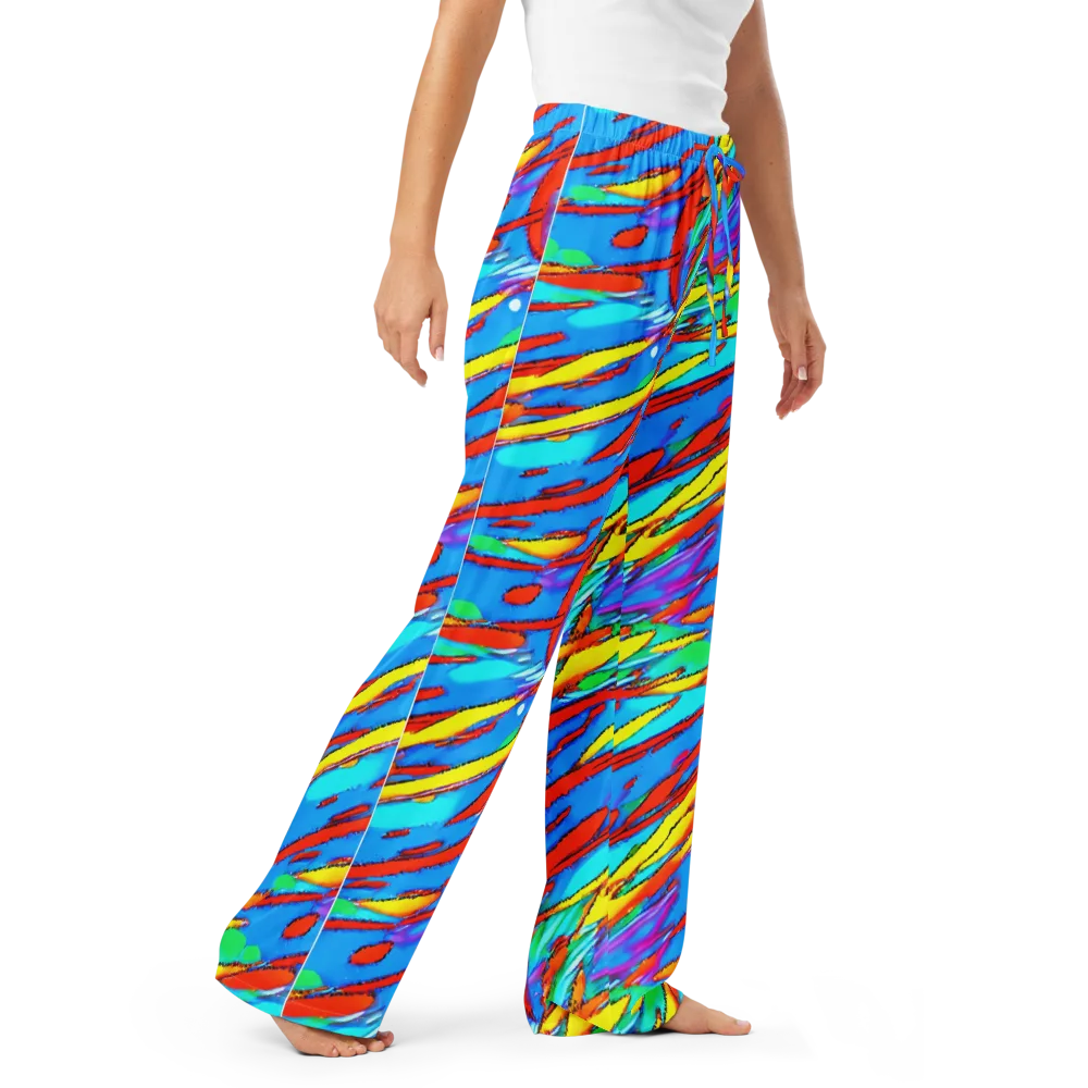 Azure Impact on Women's Pajama Pants — Right Front