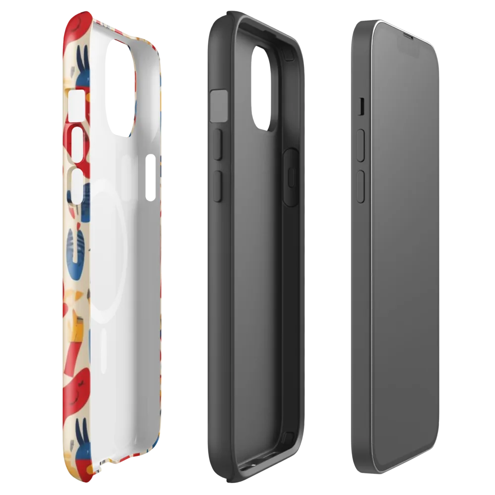 Red Tide Menagerie on MagSafe Tough Case for iPhone® — Front