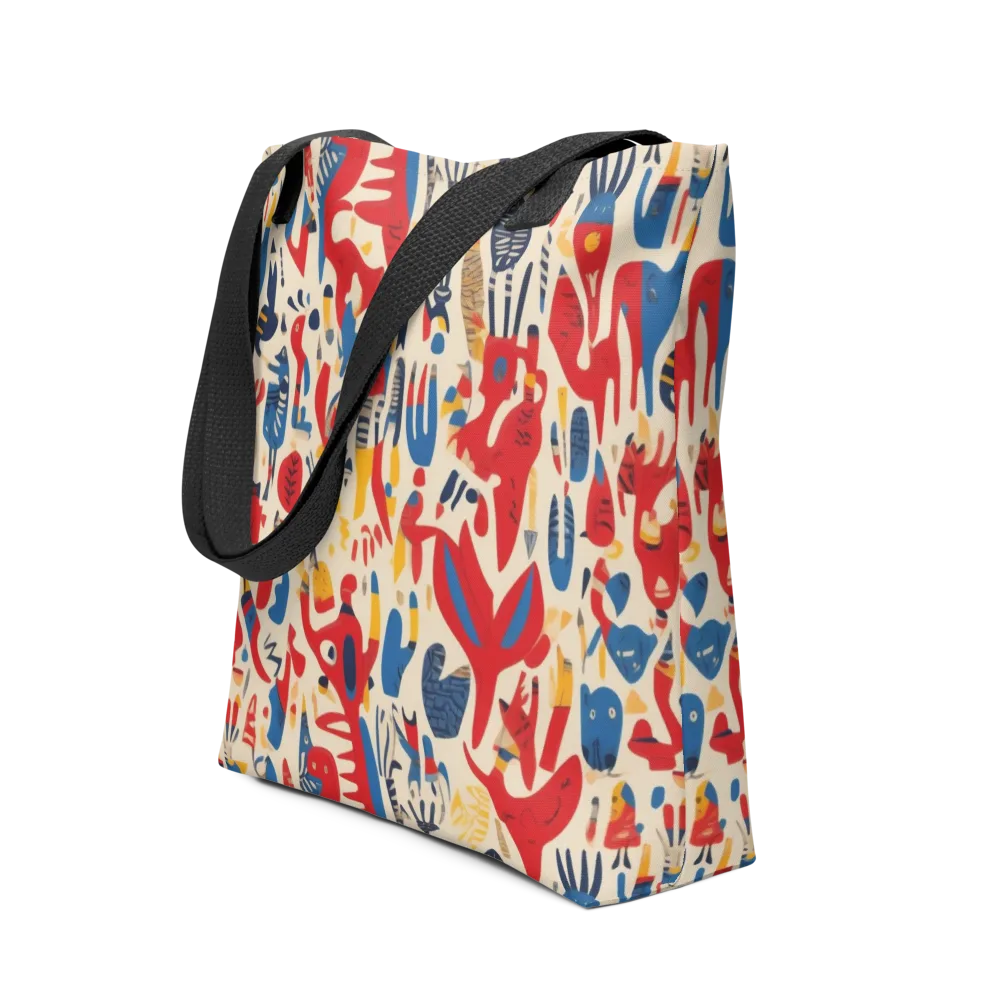 Red Tide Menagerie on Tote Bag — Front