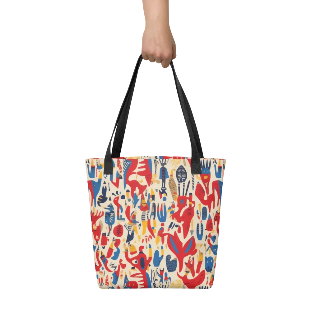Red Tide Menagerie on Tote Bag — Front