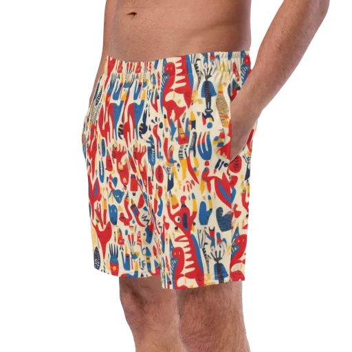 Red Tide Menagerie on a Swim Trunks