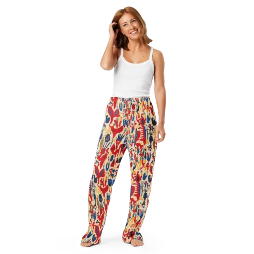 Red Tide Menagerie on a Women's Pajama Pants